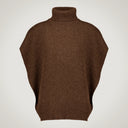 Maglia oversize con apertura laterale profonda in lana merino, seta e cashmere