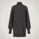 Long-size sweater in 100% merino wool