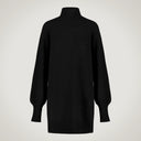 Long-size sweater in 100% merino wool