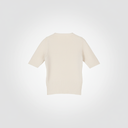 Maglia a mezza manica a costa larga