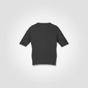 Maglia a mezza manica a costa larga