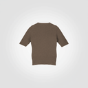 Maglia a mezza manica a costa larga