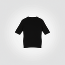 Maglia a mezza manica a costa larga
