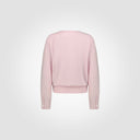 Maglia girocollo con polsini a camicia