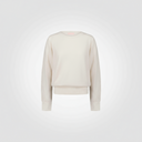 Maglia girocollo con polsini a camicia
