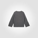 Maglia girocollo ampio con manica svasata