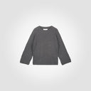Maglia girocollo ampio con manica svasata
