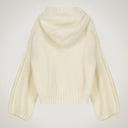 Alpaca Blend Hooded Jacket with Bell Sleeves