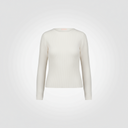 Maglia a costine con collo ampio sui lati