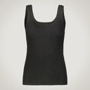 Canotta slim-fit in lana merino e cashmere