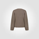 Cardigan a tre bottoni leggermente sfiancato