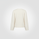 Cardigan a tre bottoni leggermente sfiancato