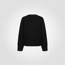 Cardigan a tre bottoni leggermente sfiancato