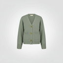 Cardigan a tre bottoni leggermente sfiancato