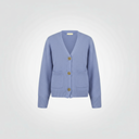 Cardigan a tre bottoni leggermente sfiancato