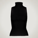 Maglia a costine con giromanica alla americana in lana merino e cashmere