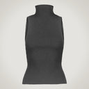 Maglia a costine con giromanica alla americana in lana merino e cashmere