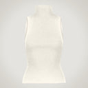 Maglia a costine con giromanica alla americana in lana merino e cashmere