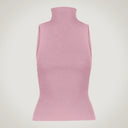 Maglia a costine con giromanica alla americana in lana merino e cashmere