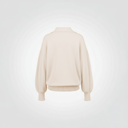 Polo oversize con collo camicia e polsi aperti