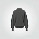 Polo oversize con collo camicia e polsi aperti
