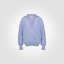 Polo oversize con collo camicia e polsi aperti