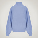 Maglia collo a cratere con fondo manica ampio in lana merino e cashmere