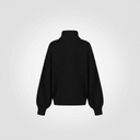 Maglia collo a cratere con fondo manica ampio