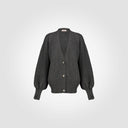 Cardigan over con polsini a doppio bottone