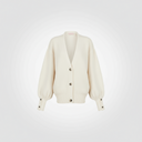 Cardigan over con polsini a doppio bottone