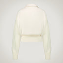 Polo shirt with high cuffs and bottom in alpaca blend