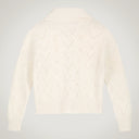 Merino wool and alpaca polo-neck button-up jacket