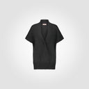 Maglia over con profondo scollo centrale