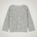 Oversized openwork sweater with flared sleeves and wide neck in alpaca blend