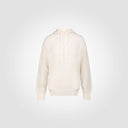Maglia over con cappuccio traforata
