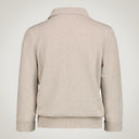 Slim-fit 3/4-sleeve polo shirt with turn-up in merino wool, silk and cashmere