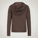 Slim-fit hooded sweater in merino wool, silk and cashmere