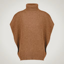 Maglia oversize con apertura laterale profonda in lana merino, seta e cashmere