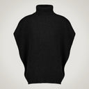 Maglia oversize con apertura laterale profonda in lana merino, seta e cashmere