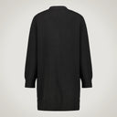 Cardigan oversize con spacchetti laterali media lunghezza 100% lana merino