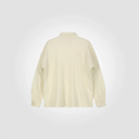 Camicia ampia con collo camicia e tasche frontali 100% lana merino - TRÈS AMIE 