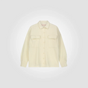 Camicia ampia con collo camicia e tasche frontali 100% lana merino - TRÈS AMIE 