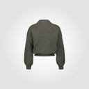 Bomber con zip e tasche diagonali